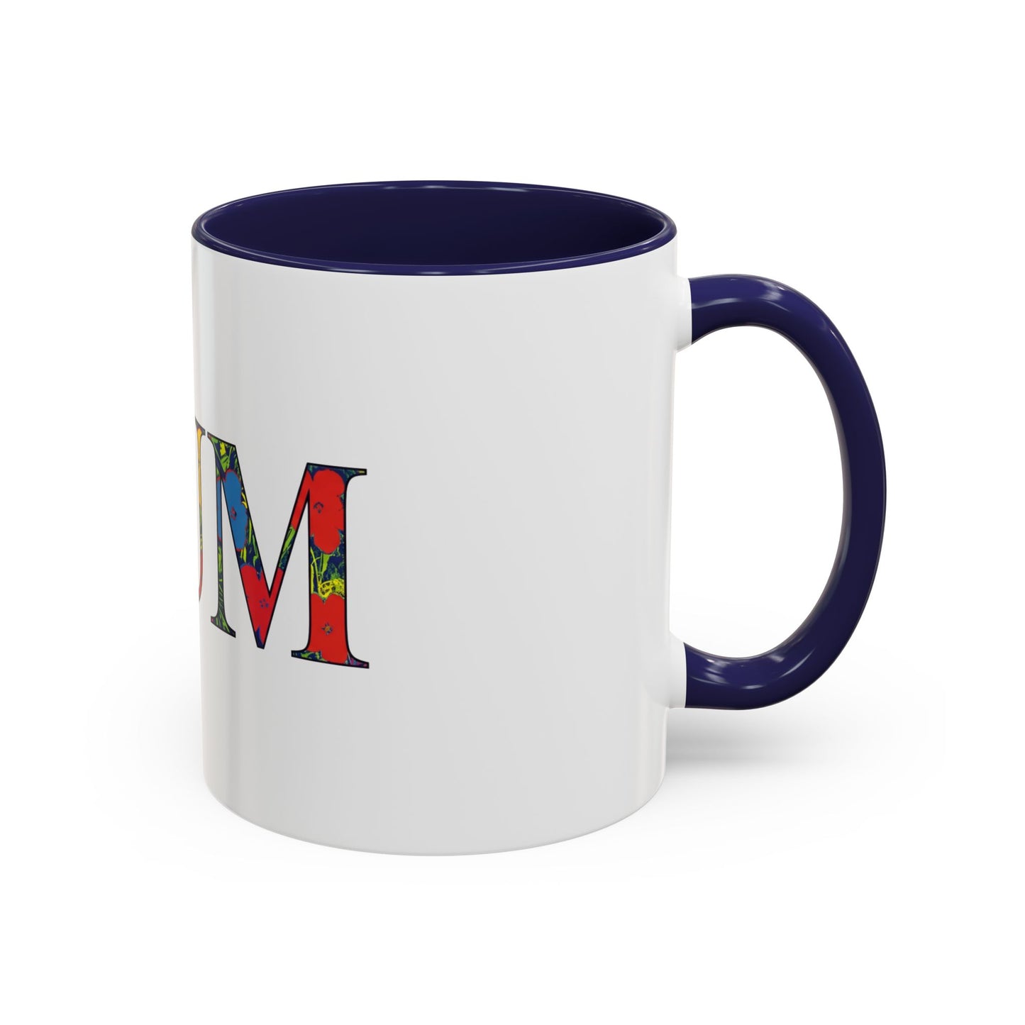 Mum Floral Pattern Accent Coffee Mug – Colorful Mother’s Day Gift