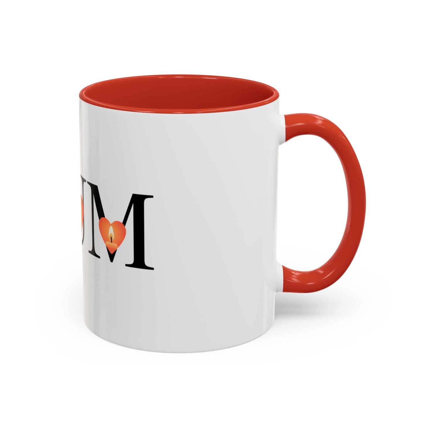 Mum Candle Heart Accent Coffee Mug — Mother’s Day Gift (11/15oz)