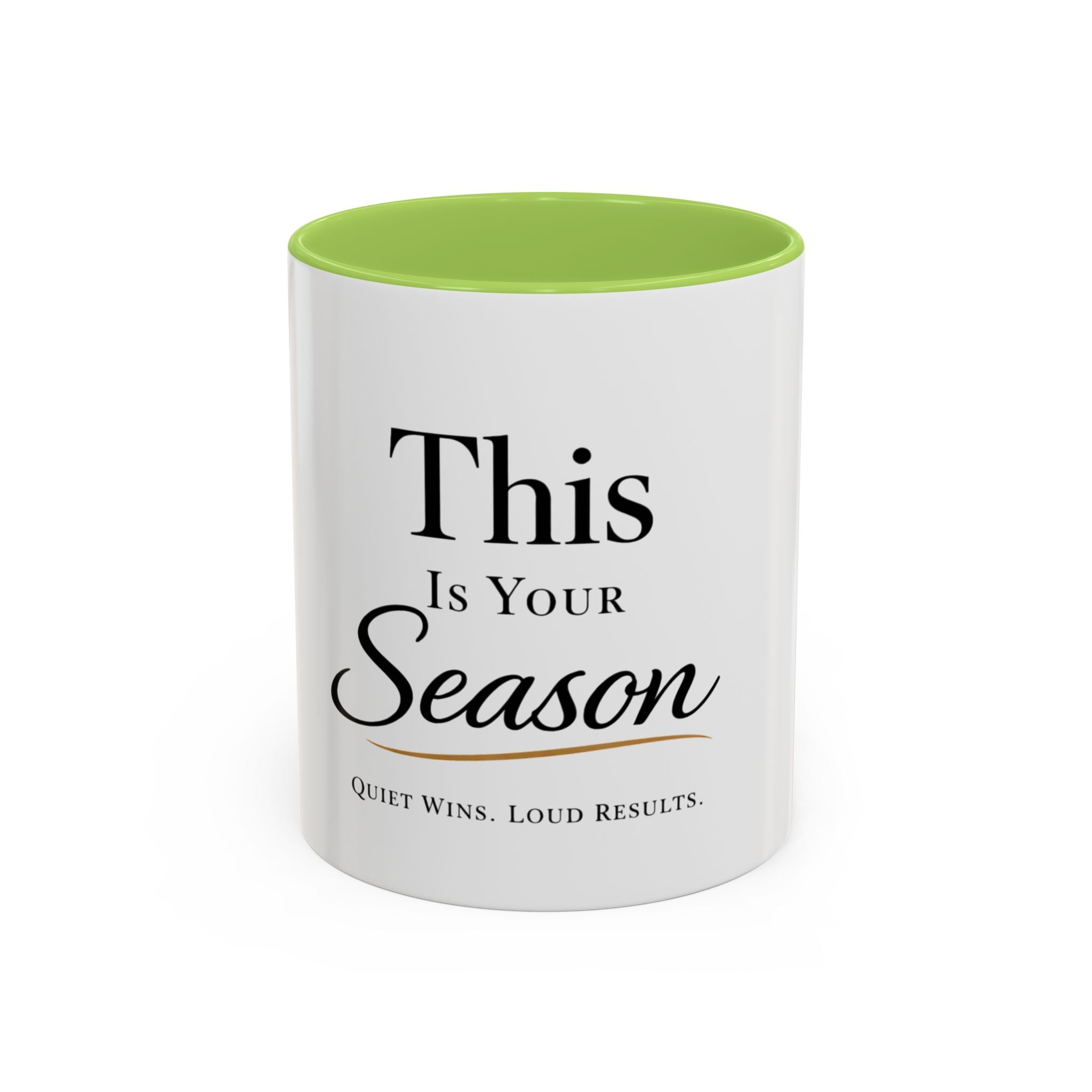 Minimalist Motivational Accent Coffee Mug — Inspirational Typography Affirmation (11/15oz)