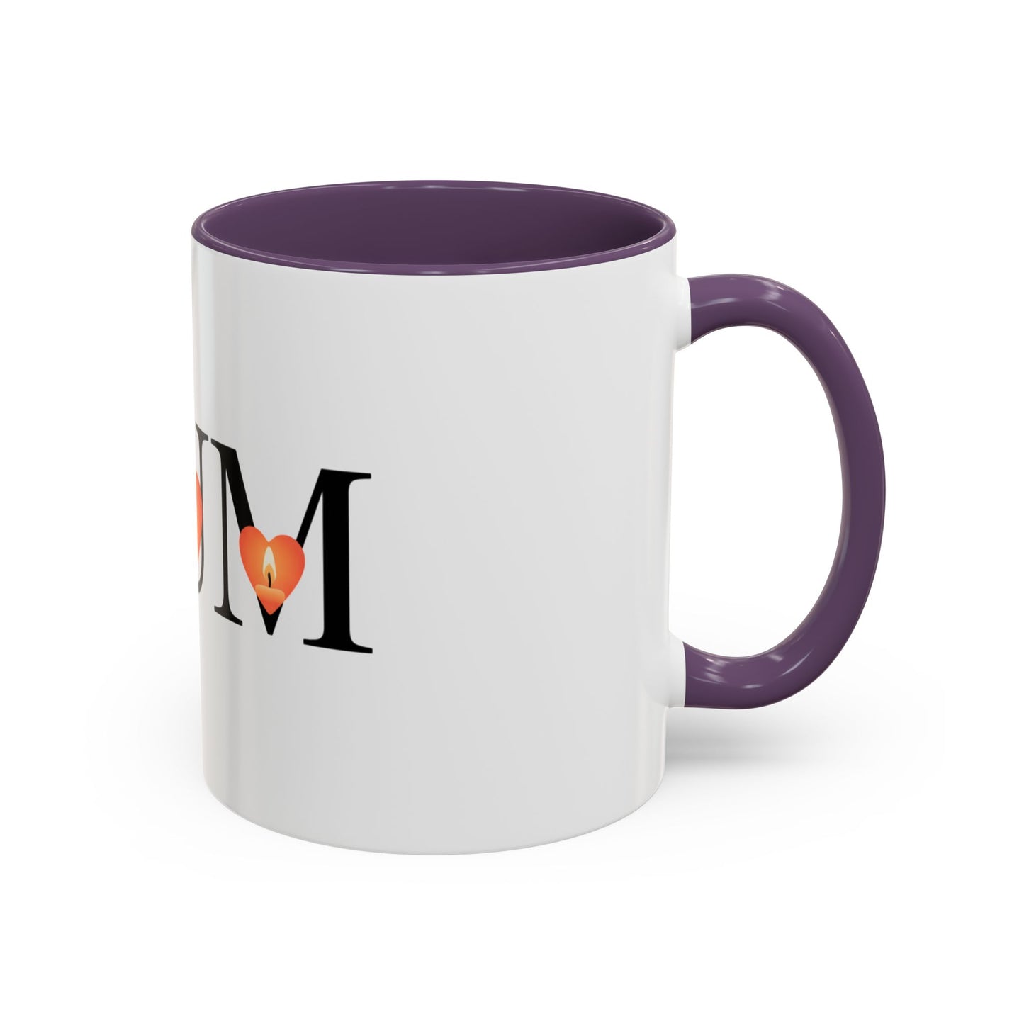 Mum Candle Heart Accent Coffee Mug — Mother’s Day Gift (11/15oz)