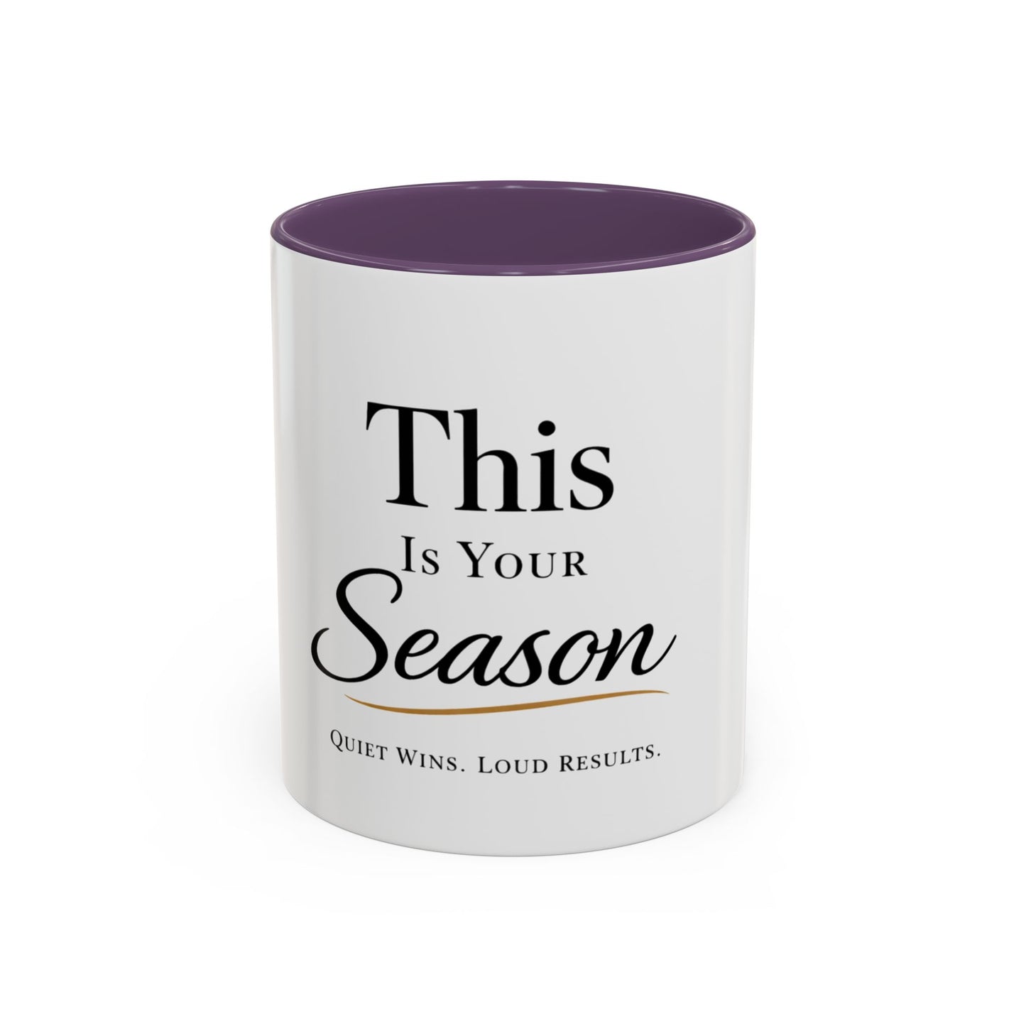 Minimalist Motivational Accent Coffee Mug — Inspirational Typography Affirmation (11/15oz)