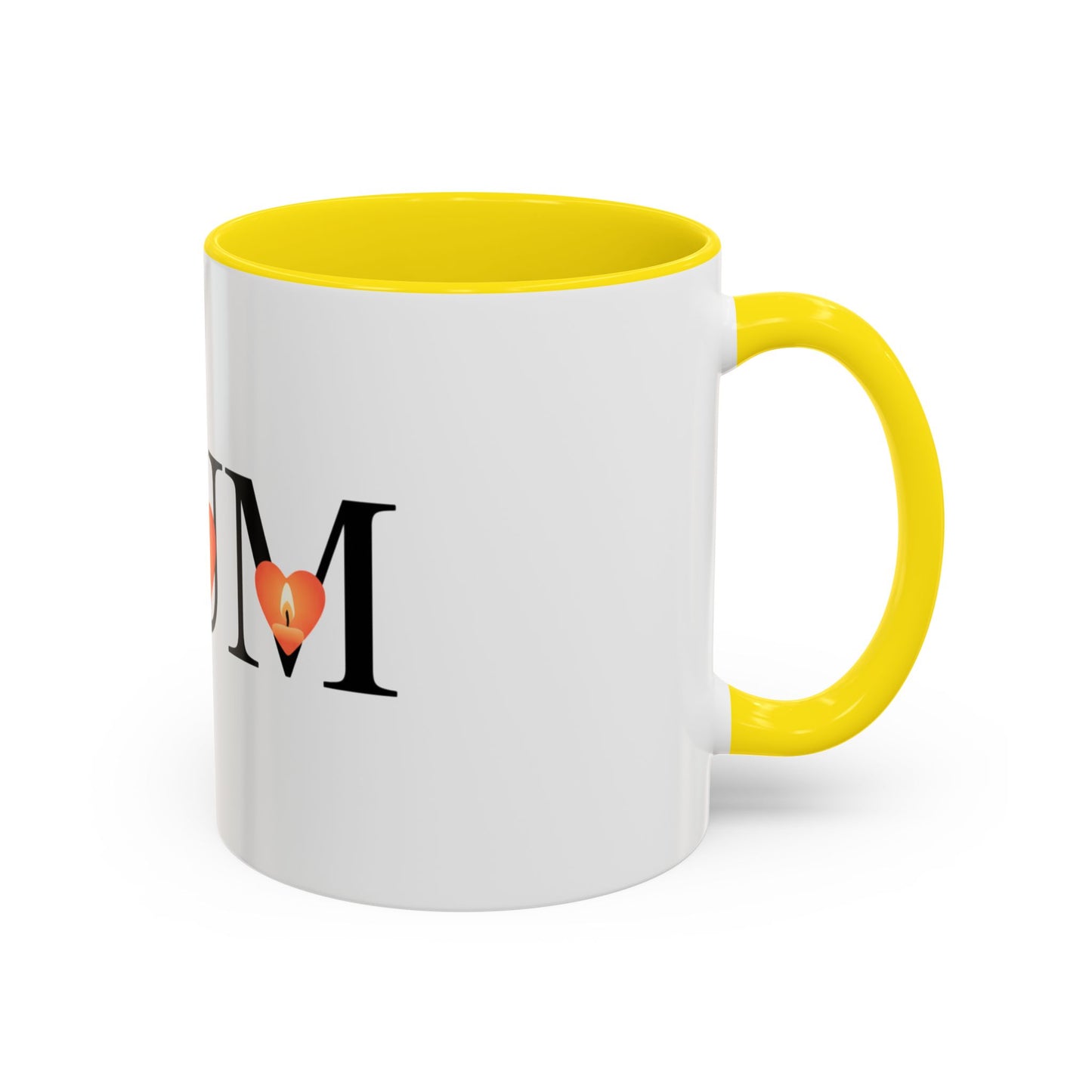 Mum Candle Heart Accent Coffee Mug — Mother’s Day Gift (11/15oz)