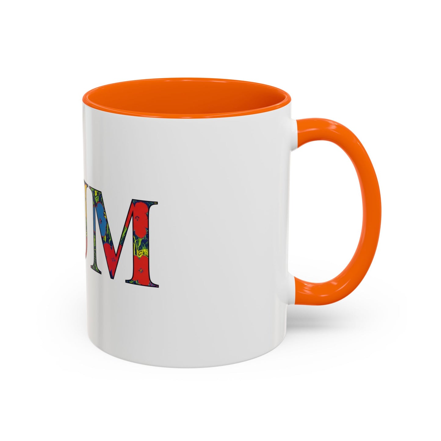 Mum Floral Pattern Accent Coffee Mug – Colorful Mother’s Day Gift