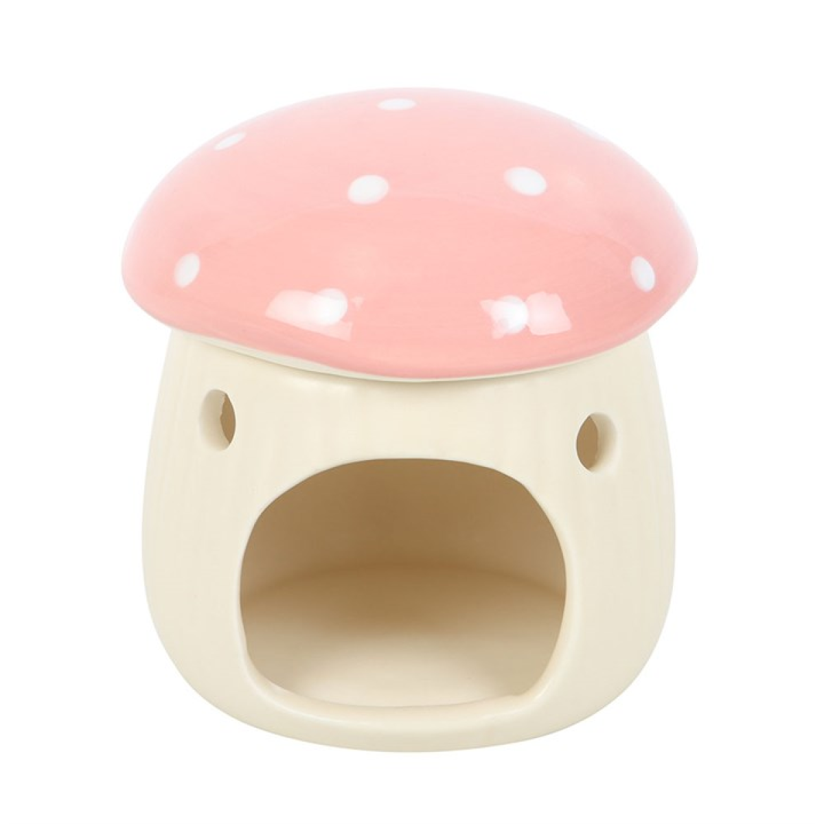 Pink Mushroom Oil Burner Ceramic Gift Home Fragrance