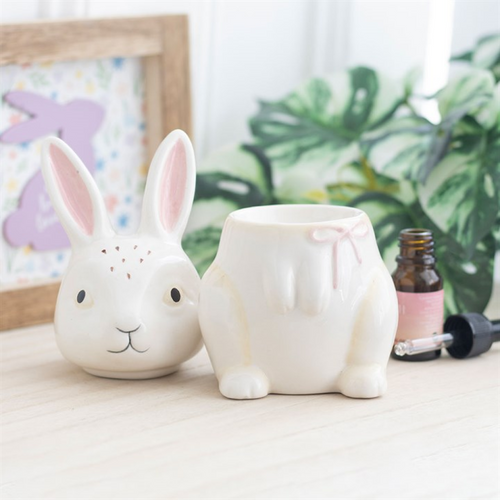Bunny Shaped Oil Burner Ceramic Easter Gift Home Fragrance