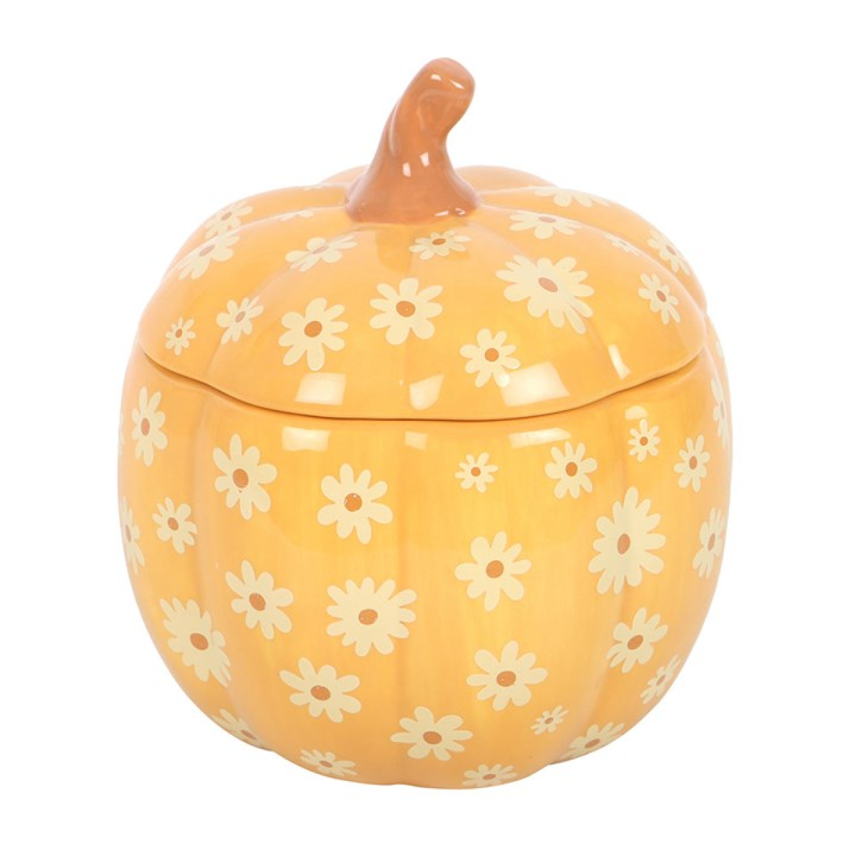 Groovy Floral Pumpkin Oil Burner Halloween Autumn Gift Home Fragrance