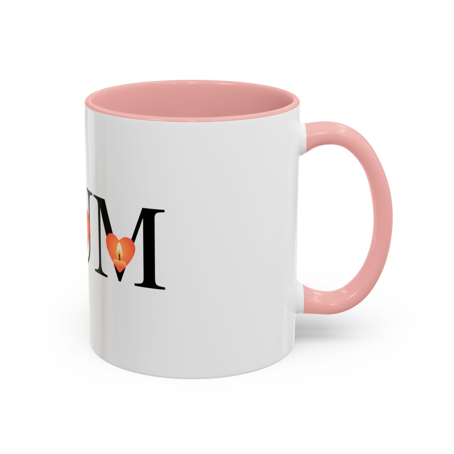 Mum Candle Heart Accent Coffee Mug — Mother’s Day Gift (11/15oz)