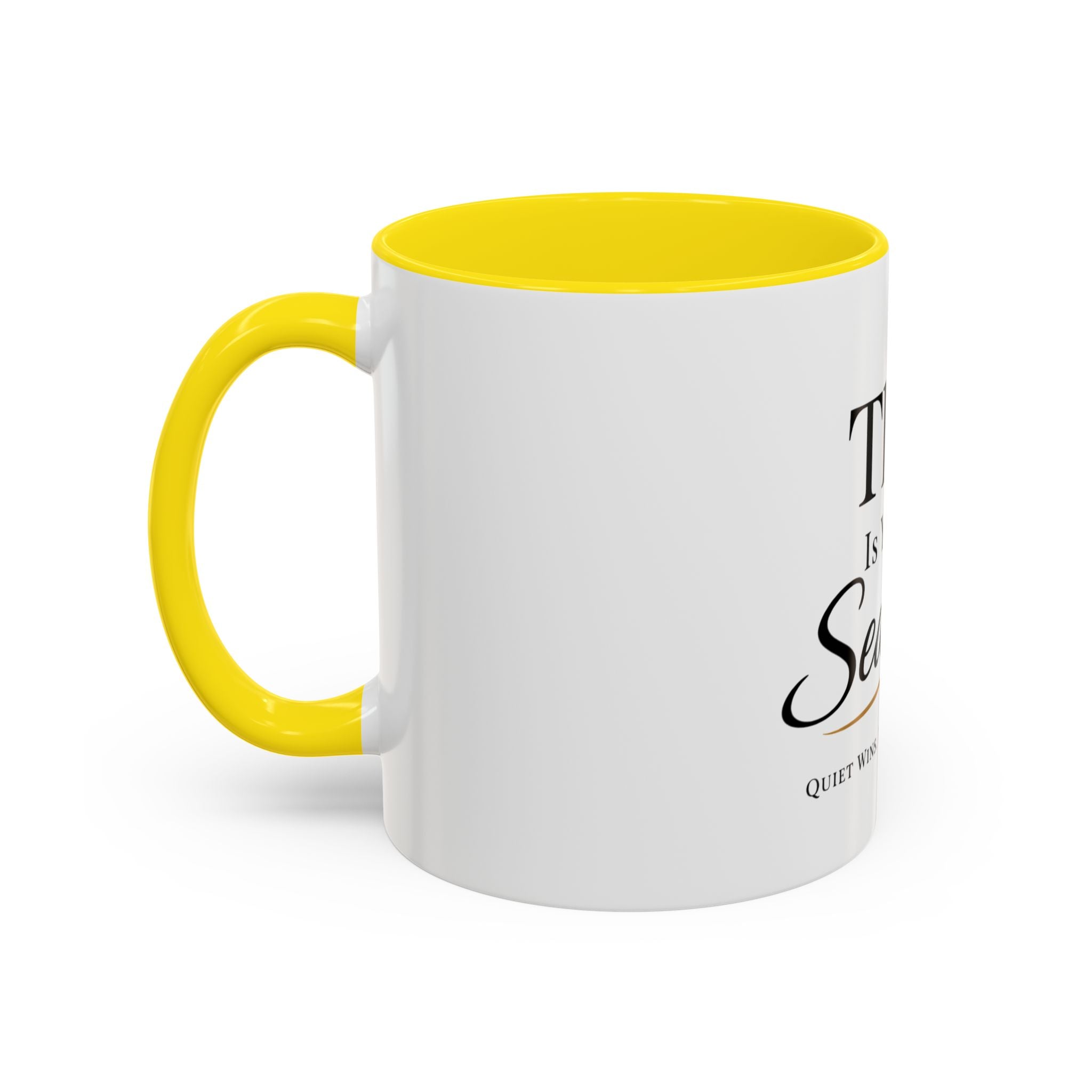 Minimalist Motivational Accent Coffee Mug — Inspirational Typography Affirmation (11/15oz)