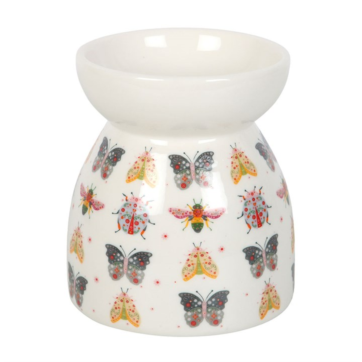 Floral Bug Print Oil Burner & Wax Warmer Gift Home Fragrance