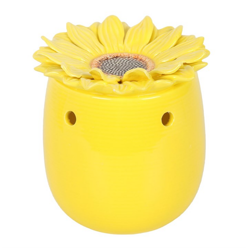 Sunflower Oil Burner & Wax Warmer Ceramic Gift Home Fragrance