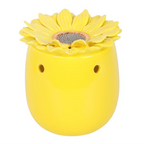 Sunflower Oil Burner & Wax Warmer Ceramic Gift Home Fragrance