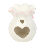 White & Pink Bow Oil Burner Valentine's Gift Home Fragrance