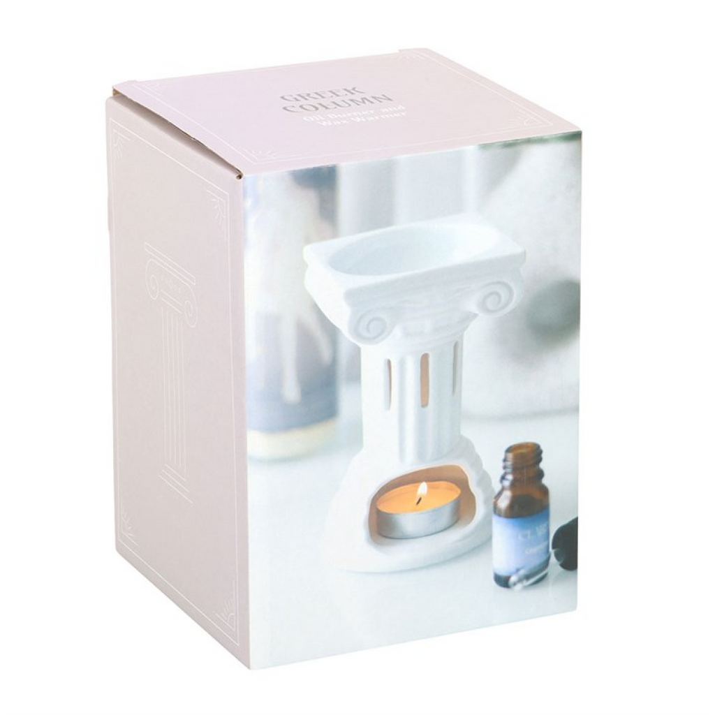 Greek Column Oil Burner & Wax Warmer Gift Home Fragrance