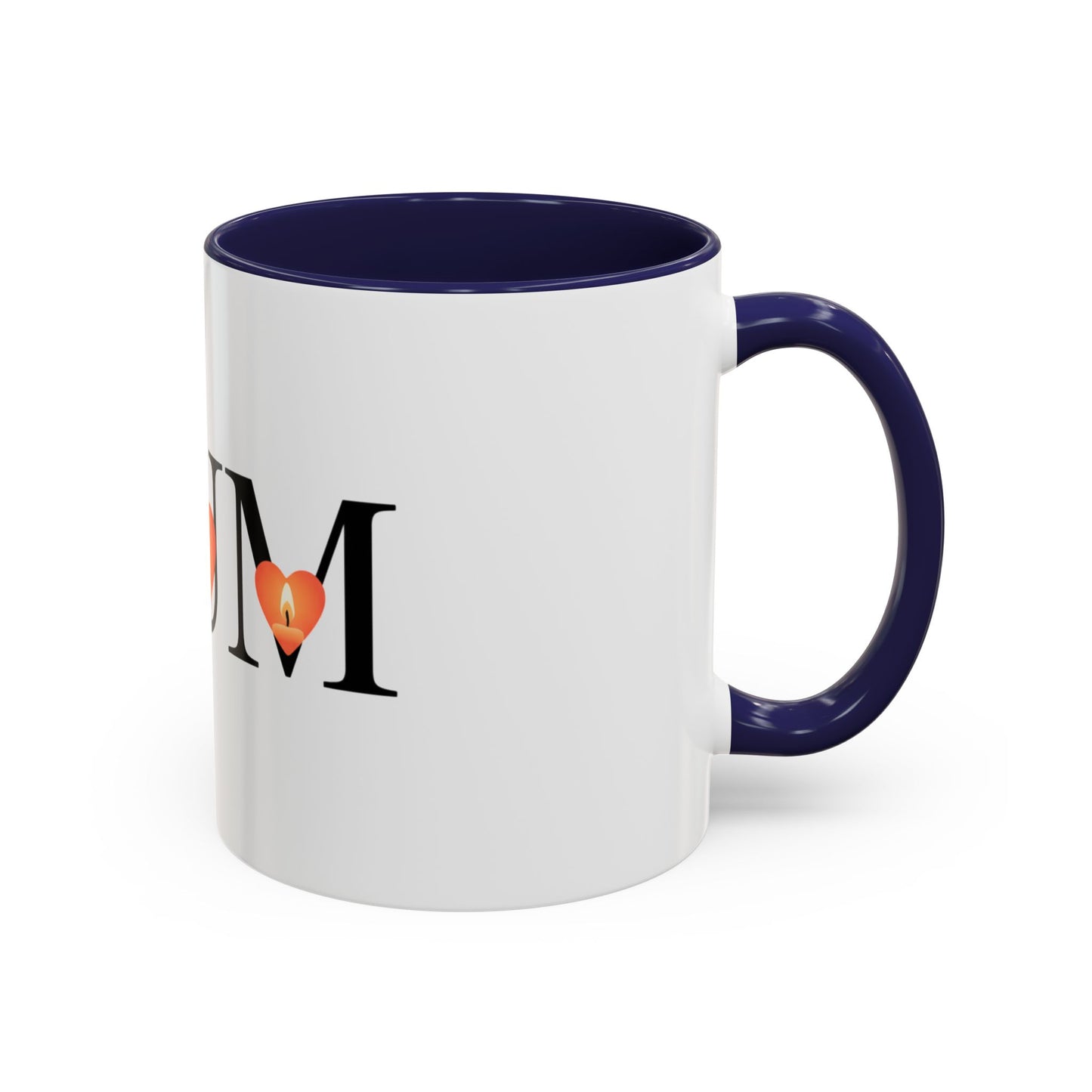 Mum Candle Heart Accent Coffee Mug — Mother’s Day Gift (11/15oz)