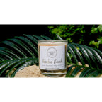 Paradise Beach Scented Marbled Jar Candle 40 Hours Burn Time Home Fragrance