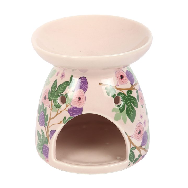 Fig Tree Print Oil Burner Ceramic Gift Home Fragrance