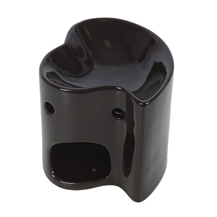 Black Heart Oil Burner & Wax Warmer Ceramic Valentine's Gift Home Fragrance