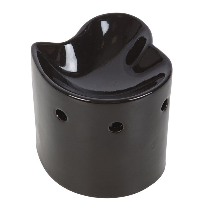 Black Heart Oil Burner & Wax Warmer Ceramic Valentine's Gift Home Fragrance