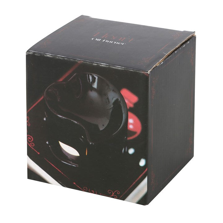 Black Heart Oil Burner & Wax Warmer Ceramic Valentine's Gift Home Fragrance