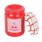 Cherry Jam Jar Oil Burner & Wax Warmer Ceramic Gift Home Fragrance