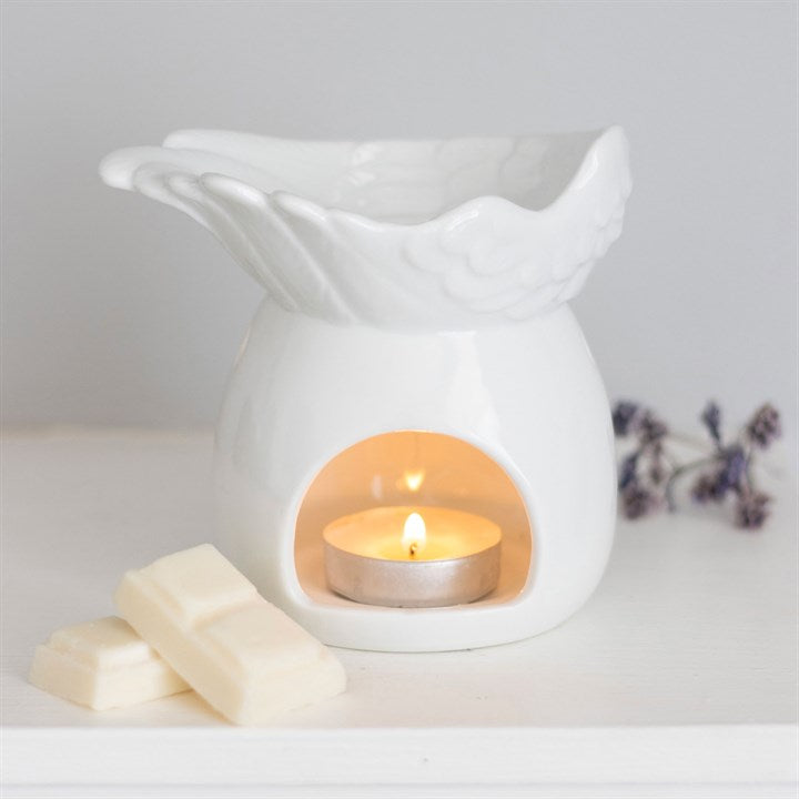 Angel Wing Dish Oil Burner Wax Warmer Gift Home Fragrance