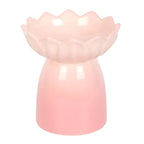 Pink Water Lily Oil Burner & Wax Warmer Ceramic Gift Home Fragrance