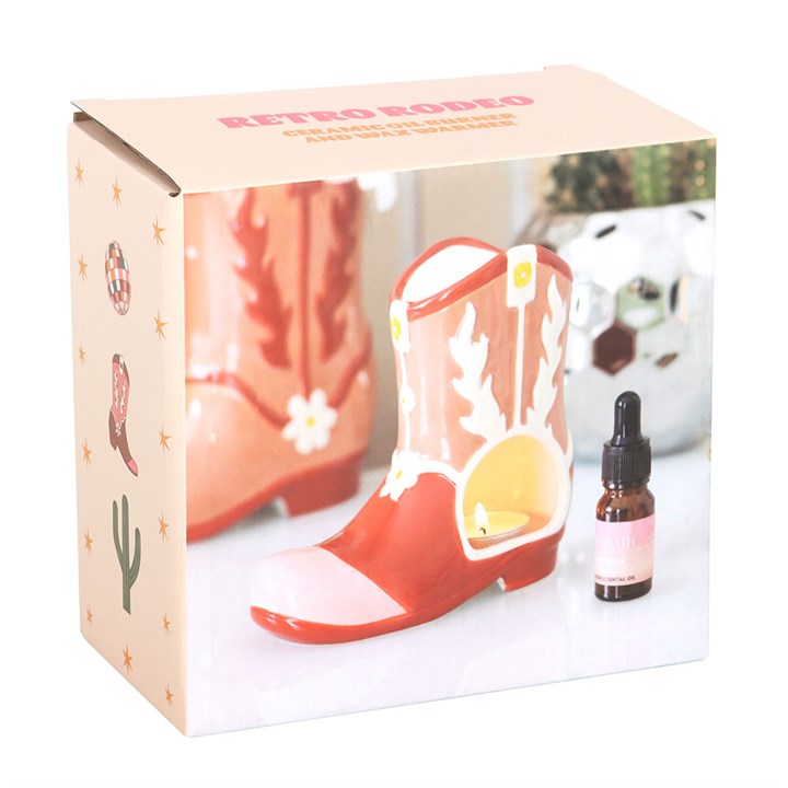 Cowboy Boot Oil Burner & Wax Warmer Gift Home Fragrance