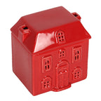 Red Ceramic House Oil Burner Gift Home Fragrance