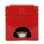Red Ceramic House Oil Burner Gift Home Fragrance