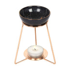 Purple Star Sign Oil Burner on Metal Base Wax Warmer Gift Home Fragrance