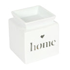 White Home Cut Out Oil Burner Ceramic Wax Warmer Gift Home Fragrance