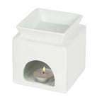 White Home Cut Out Oil Burner Ceramic Wax Warmer Gift Home Fragrance