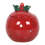 Red Bauble Oil Burner Christmas Gift Home Fragrance