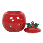 Red Bauble Oil Burner Christmas Gift Home Fragrance