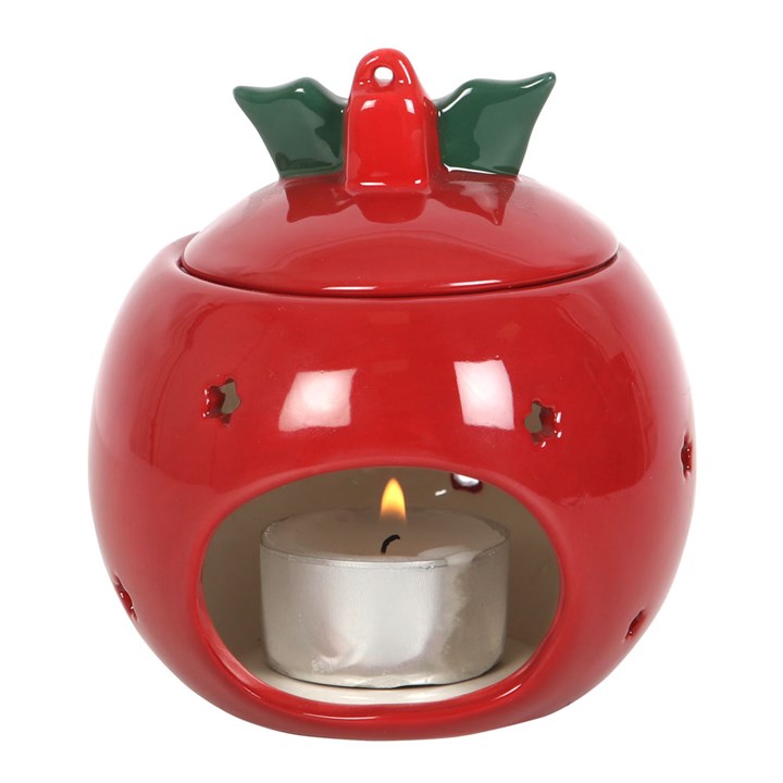 Red Bauble Oil Burner Christmas Gift Home Fragrance