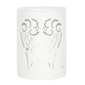 White Angel Wings Cut Out Oil Burner Ceramic Wax Warmer Gift Home Fragrance