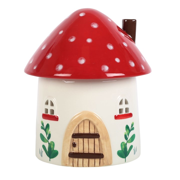 *Mushroom House Ceramic Oil and Wax Burner (6/12)