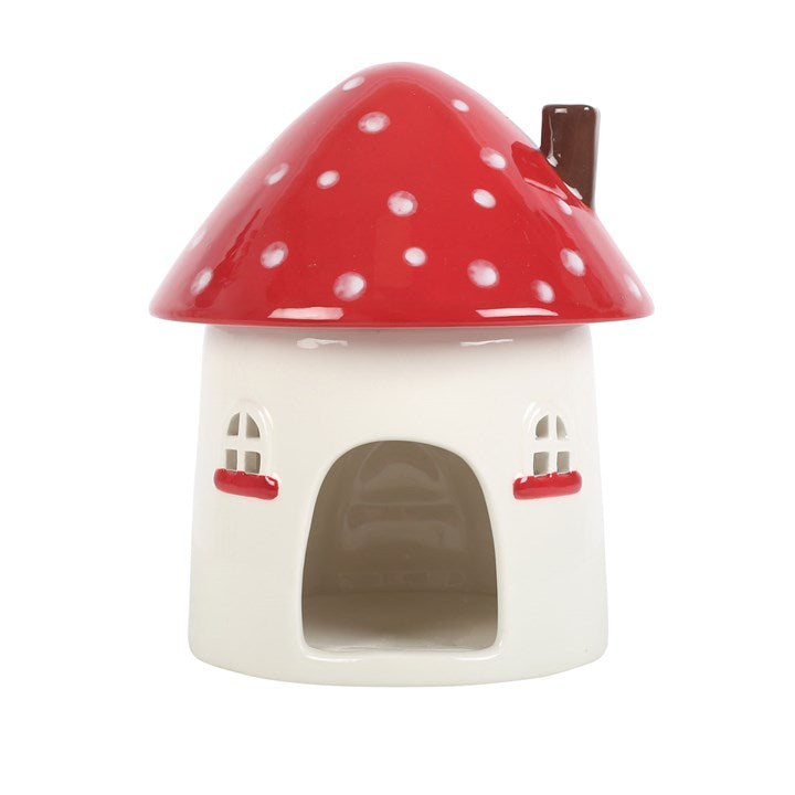 Mushroom House Ceramic Oil & Wax Burner Wax Warmer Gift Home Fragrance