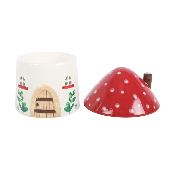 Mushroom House Ceramic Oil & Wax Burner Wax Warmer Gift Home Fragrance