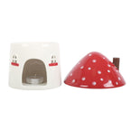 Mushroom House Ceramic Oil & Wax Burner Wax Warmer Gift Home Fragrance