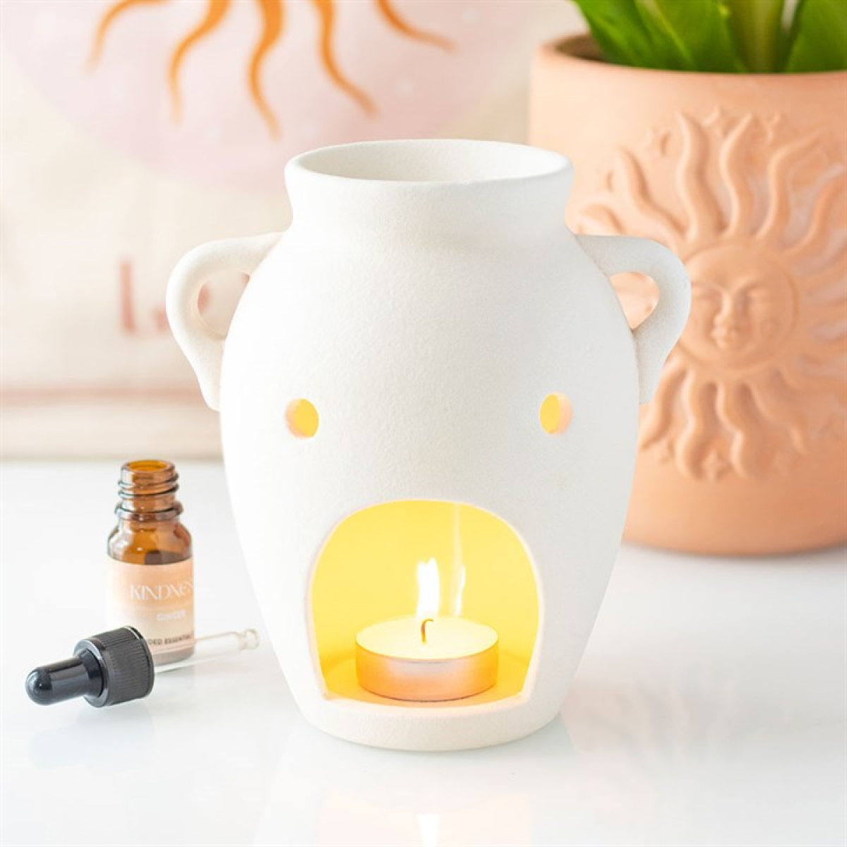 Vase Shaped Oil Burner & Wax Warmer Gift Home Fragrance