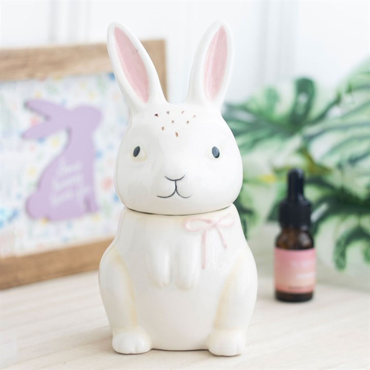 Bunny Shaped Oil Burner Ceramic Easter Gift Home Fragrance