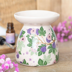 Fig Tree Print Oil Burner Ceramic Gift Home Fragrance