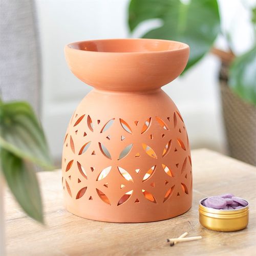 Giant Terracotta Oil Burner & Wax Warmer Gift Home Fragrance