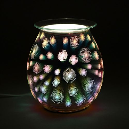 3D Starburst Light Up Electric Oil Burner Gift Home Fragrance