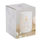 White Angel Cut Out Oil Burner Ceramic Wax Warmer Gift Home Fragrance
