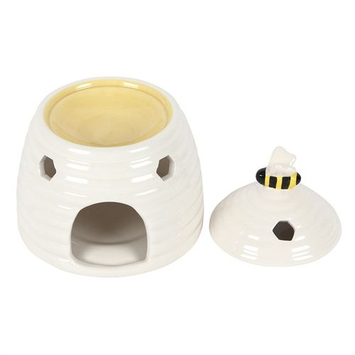 White Beehive Oil Burner Ceramic Gift Home Fragrance