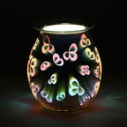 3D Flower Petal Light Up Electric Oil Burner Gift Home Fragrance
