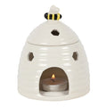 White Beehive Oil Burner Ceramic Gift Home Fragrance