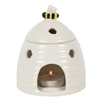 White Beehive Oil Burner Ceramic Gift Home Fragrance